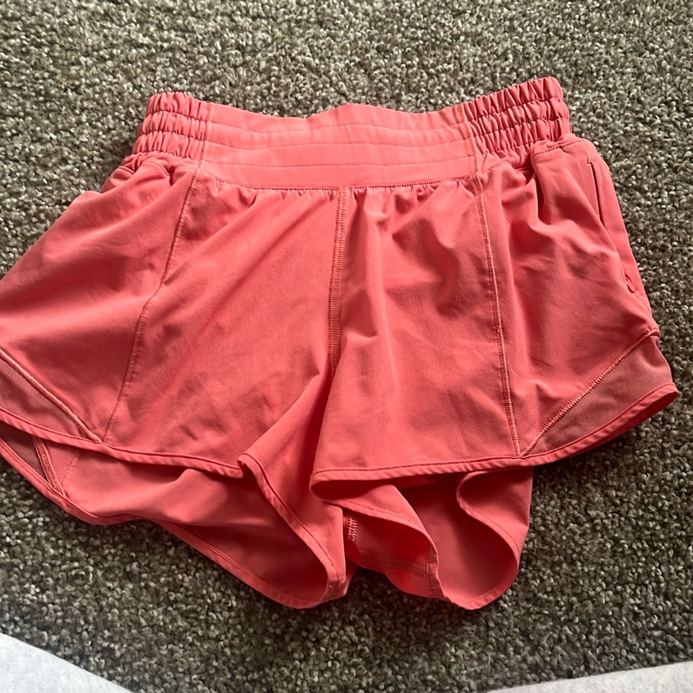 pink lulu lemon shorts